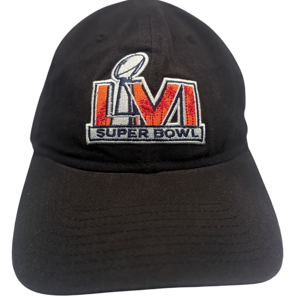 Super Bowl LVI New Era 9Twenty One Size Strapback Dad Hat Black NFL‎